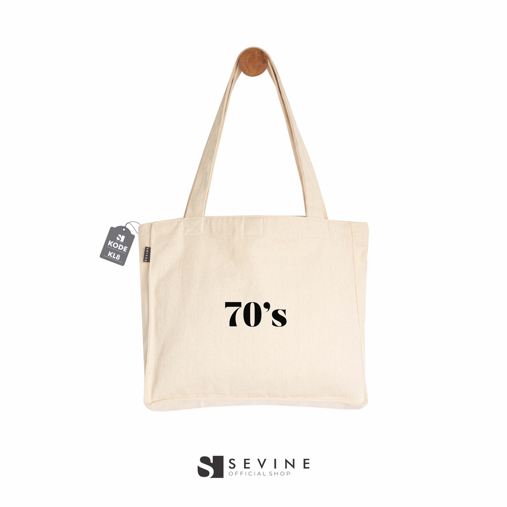 Sevine Totebag Kanvas Daisy Tas Wanita Tote Bag Kantong Laptop Kuliah Sekolah Kerja Quotes Aesthetic - KL