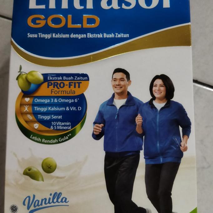 

[ COD ] susu entrasol gold vanilla 600 gram vanila