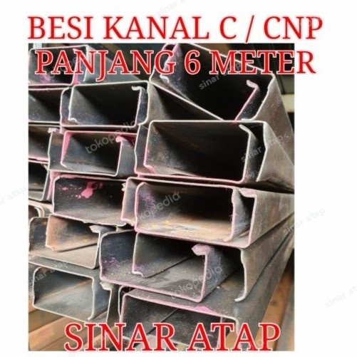 Besi Kanal C / Besi CNP 100 tb 2.3 mm Panjang 6 Meter