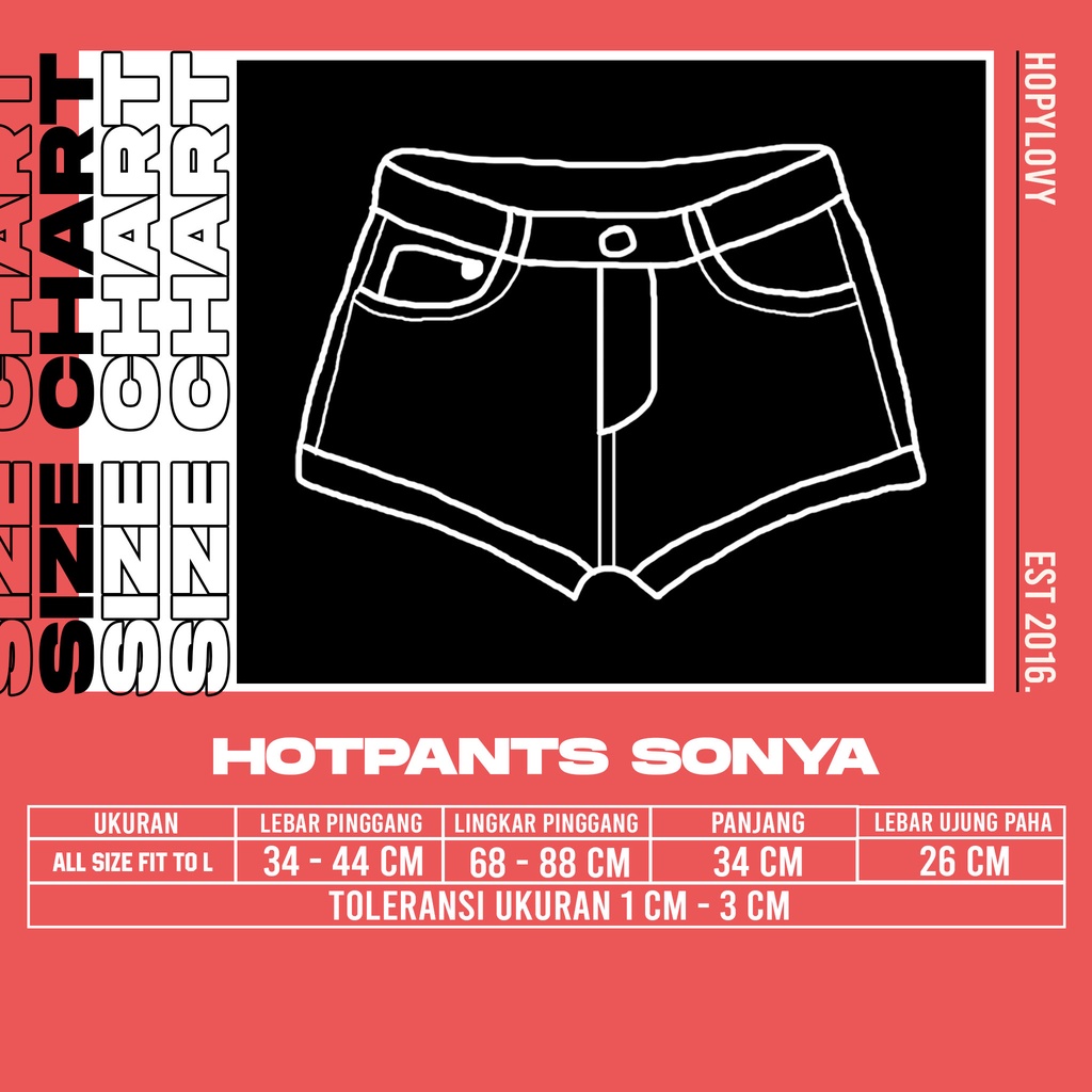 HOPYLOVY Celana Pendek Wanita Hotpants Sonya