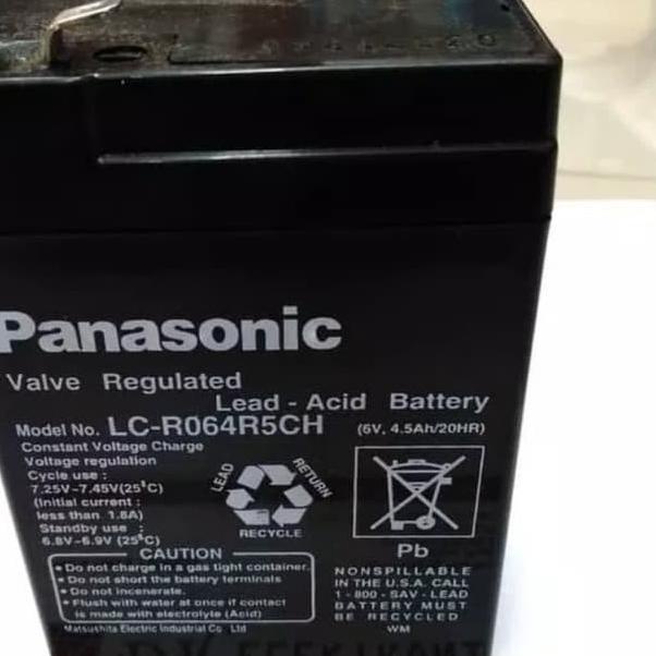 11.11✔️New aki kering panasonic kw 6 volt 4.5ah buat lampu emergency|KD8