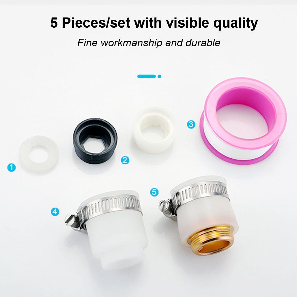 Sink Adjustable Faucet Extender Stainless Steel Rotasi 360derajat Tap Adapter Ekstensi Konektor Fleksibel Spray Nozzle