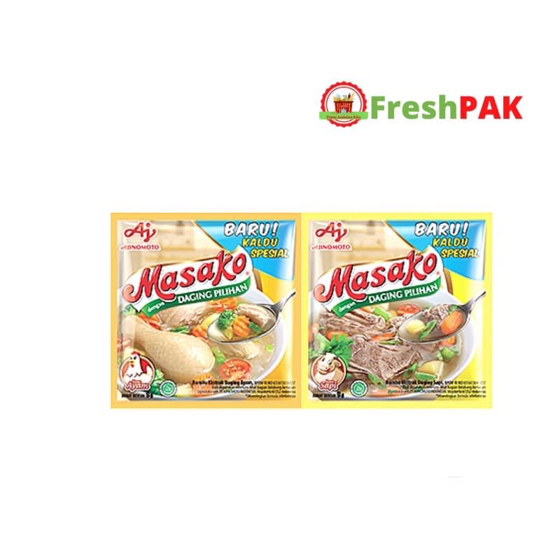 

SayurJM Masako Penyedap Rasa Ayam &Sapi / 11gr x 12sachet / 1 renceng