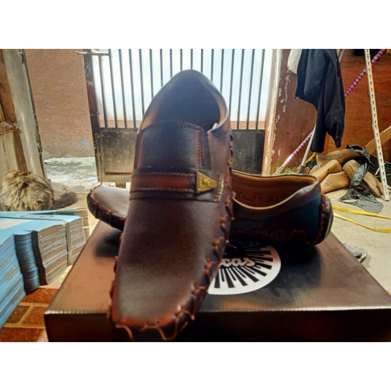 Sepatu Pantofel Kulit Asli | Sepatu Dinas Casual Asli Cibaduyut