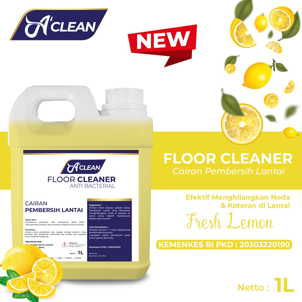 Pembersih Lantai Antibacterial / FLOOR CLEANER Amorens 1 Liter [1000ml]