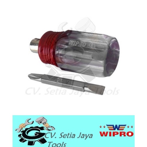 WIPRO Obeng Bolak Balik 2  Way Stuby Cebol  6.3x6.3x 63 H0602-1