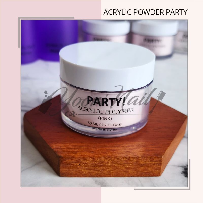 PARTY Acrylic powder bubuk acrylic bubuk 3d party halal acrylic polymer