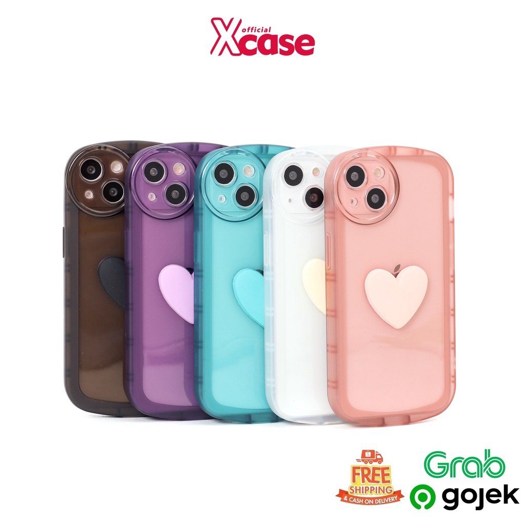 Transparant Soft Case 3D Love Full Lenscover For iPhone 12 13 PRO MAX