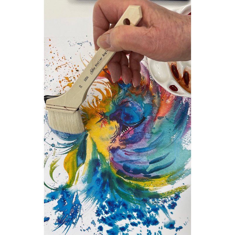 Silver Brush Atelier Hake 5006 Angle