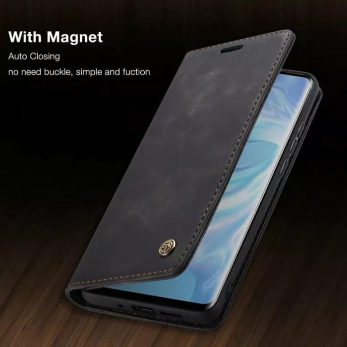 Sleeve Samsung Galaxy M52 5G Flip Wallet Caseme Leather Case Sarung Kulit