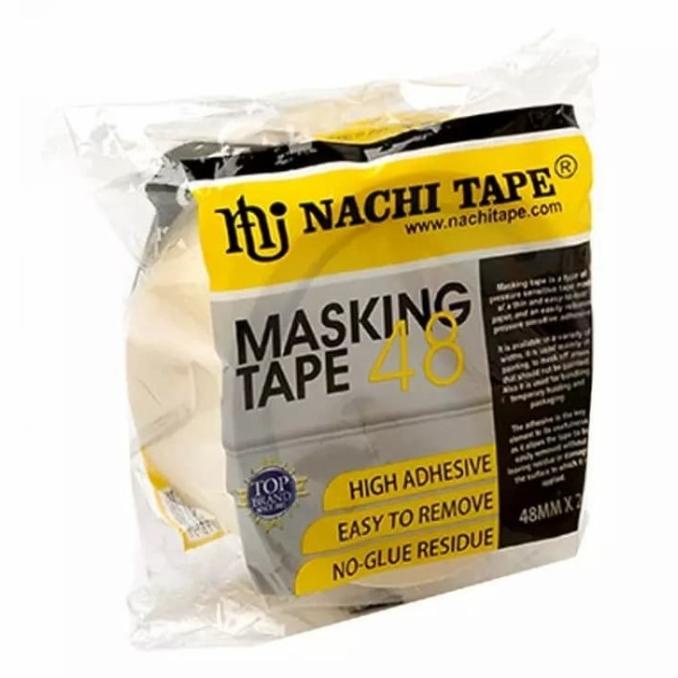 

\\\\\] Masking Tape Nachi 48 mm 2inch x 20 Yard Lakban Kertas Selotip Isolasi