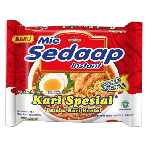 

SEDAAP MIE INSTANT KARI SPESIAL PCK 75GR