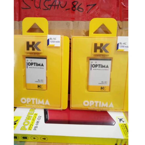 HK- BATERAI BATTERY BATRE NOKIA BL5C BL 5C BL4C BL 4C DOUBLE POWER HK OPTIMA ORIGINAL • TRA.18Oc22ᴷ