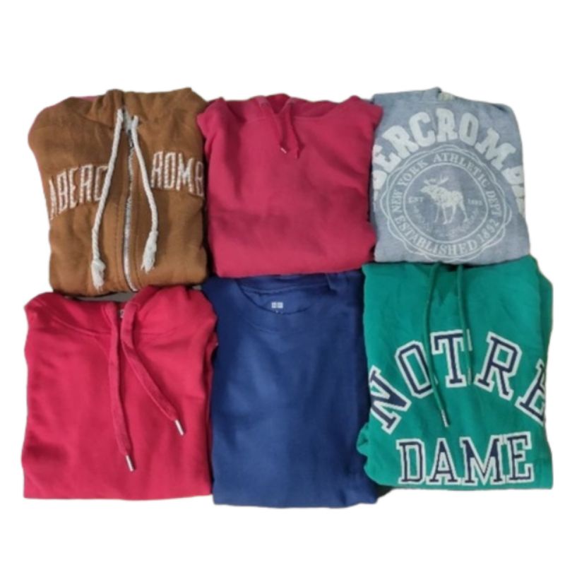 Borongan hoodie 5 pcs dan 1 crewneck