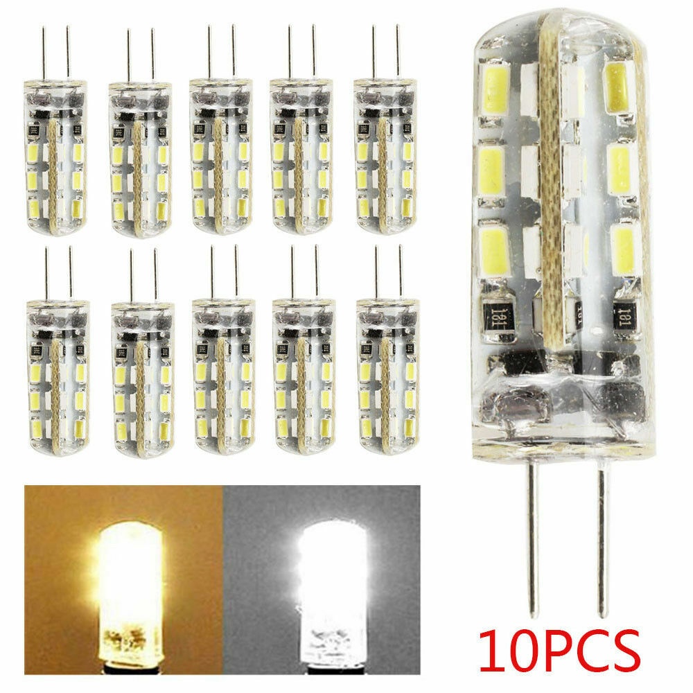 10pcs Lampu Bohlam Jagung LED 12V Bahan silica gel