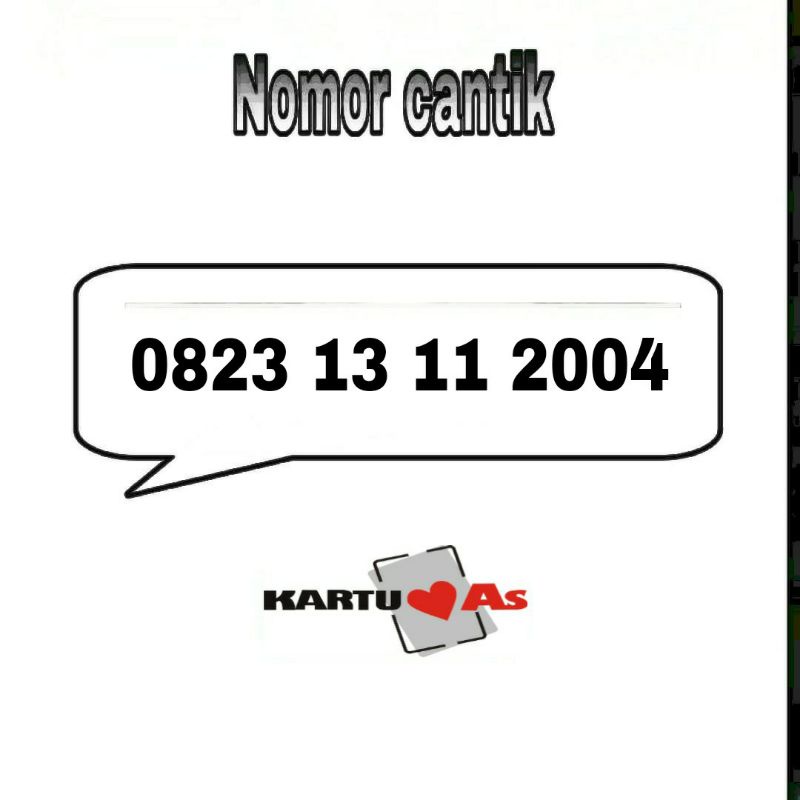 nomor cantik nomer kartu perdana Telkomsel as 4g LTE seri tahun 13 November murah 23 231 2313 23131 