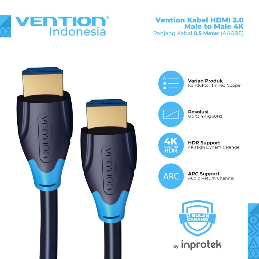 Kabel HDMI Vention AAG Kabel HDMI Male to Male