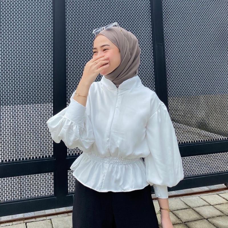 BLOUSE KOREAN STYLE VINTAGE | ATASAN WANITA BLOUSE WANITA CROP | KATLINA BLOUSE