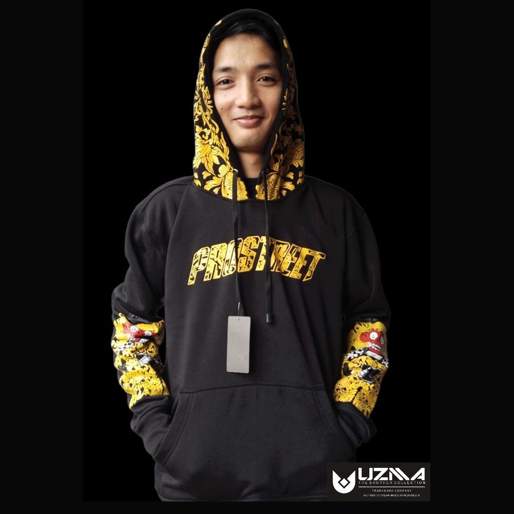 Prostreet Hoodie Hitam Barong Street Style Terbaru Prostreet Hoodie Guardian / Sweater Prostreet Hoodie Prostreet Jaket Prostreet Premium Ronin Rider Samurai