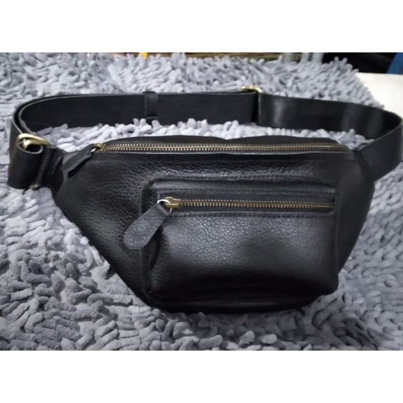 Waist Bag Kulit Asli Pria