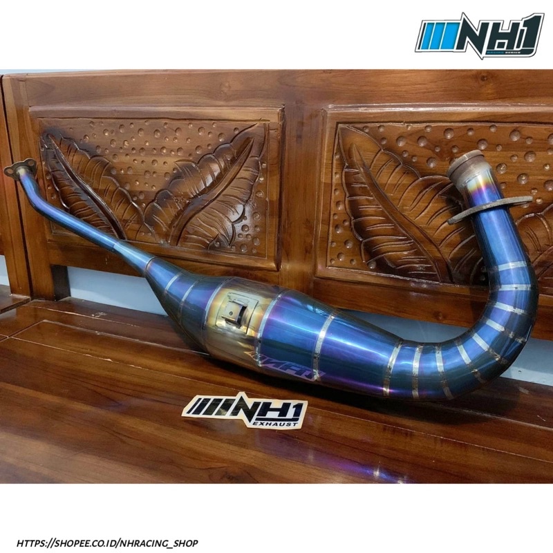 Perut Knalpot Ninja R RR SS Bluemoon Asli Bakaran Model Non Kobra