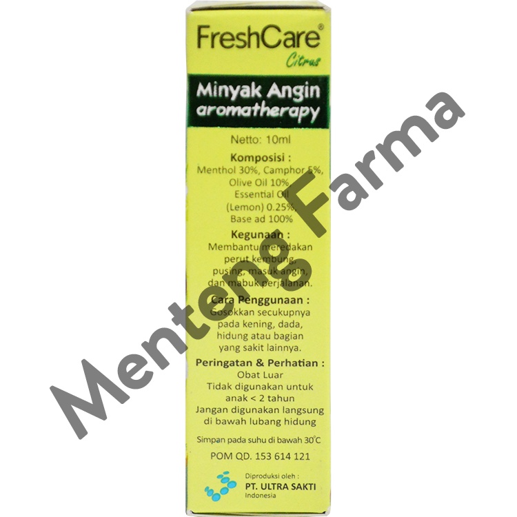 FreshCare Aromatheraphy Citrus - Atasi Gejala Masuk Angin, Flu, Pegal