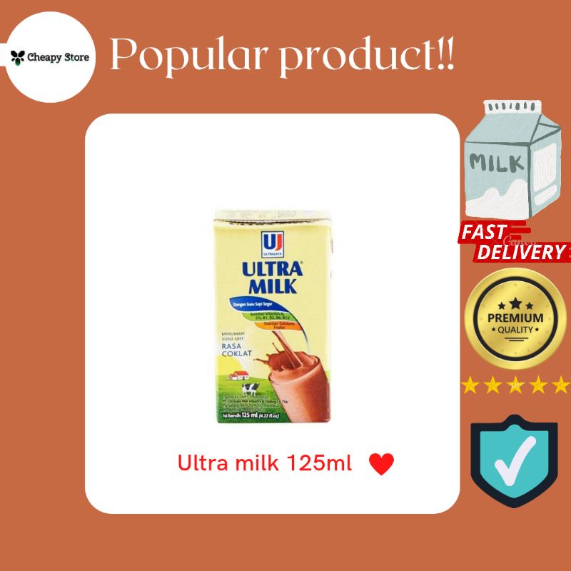 

Susu UHT Ultra Milk 125ml