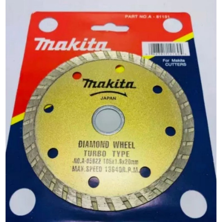 Mata Grenda Pisau Potong Kramik Merk Makita Ori 4" Premium Quality