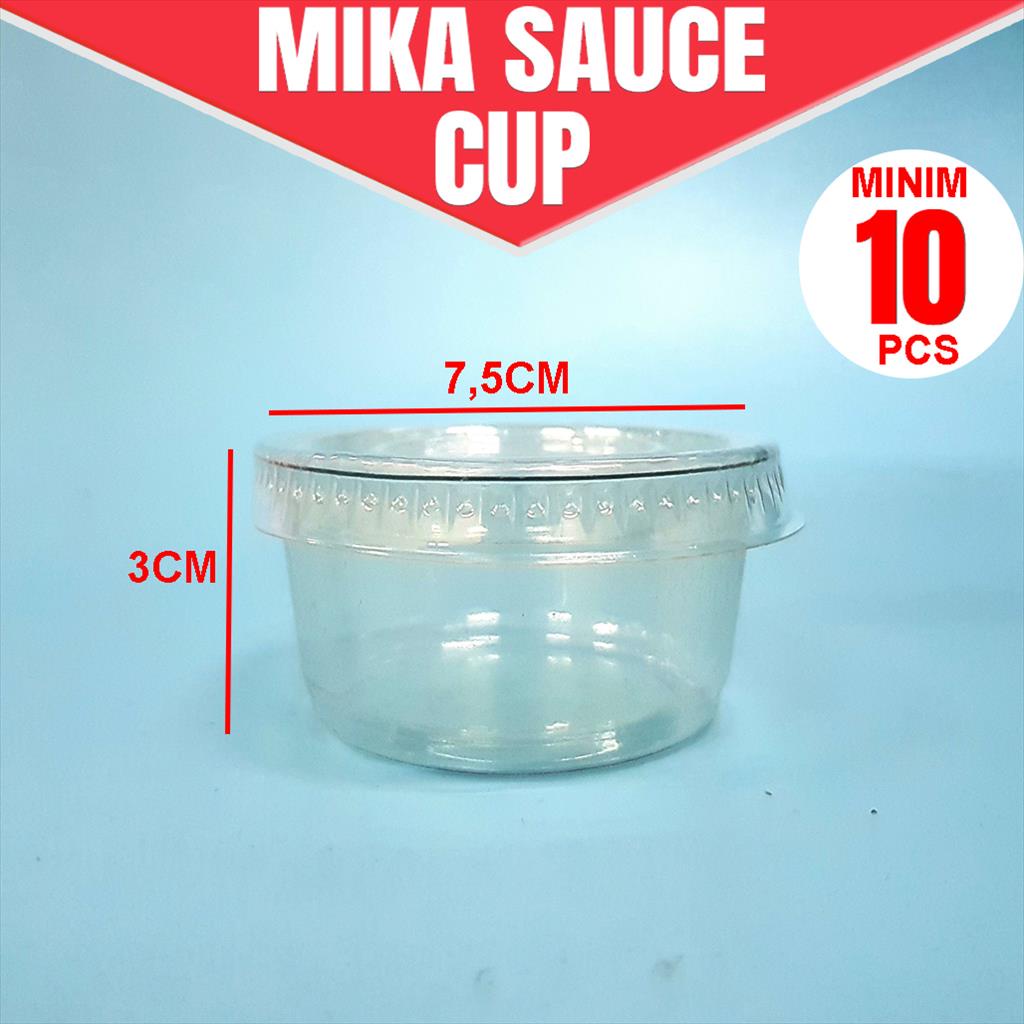 SATUAN Mika Plastik Sauce Cup/ Mika Plastik Sauce Kekinian / Mika Cup
