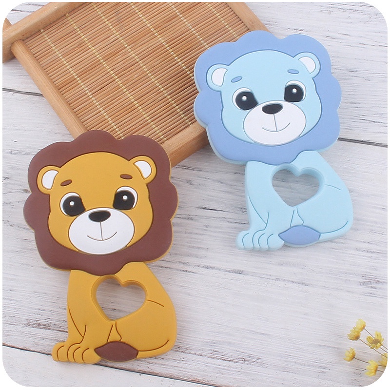 TC 7 LION | TEETHER BABY MODEL LION | GIGITAN BAYI TEETHER BENTUK LION | MAINAN GIGITAN BAYI SILICONE BPA FREE | RUZAIN MALL