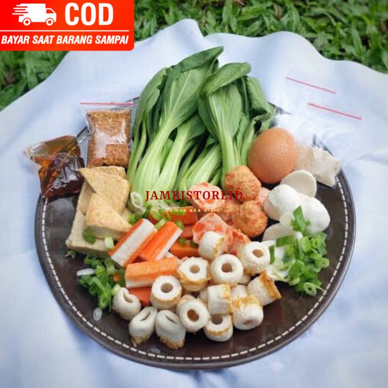 (JAMBISTOREID) PILIH PENGIRIMAN INSTAN Paket Shabu-Shabu Tomyam Suki Sosis Ayam Jamur Enoki Dumpling