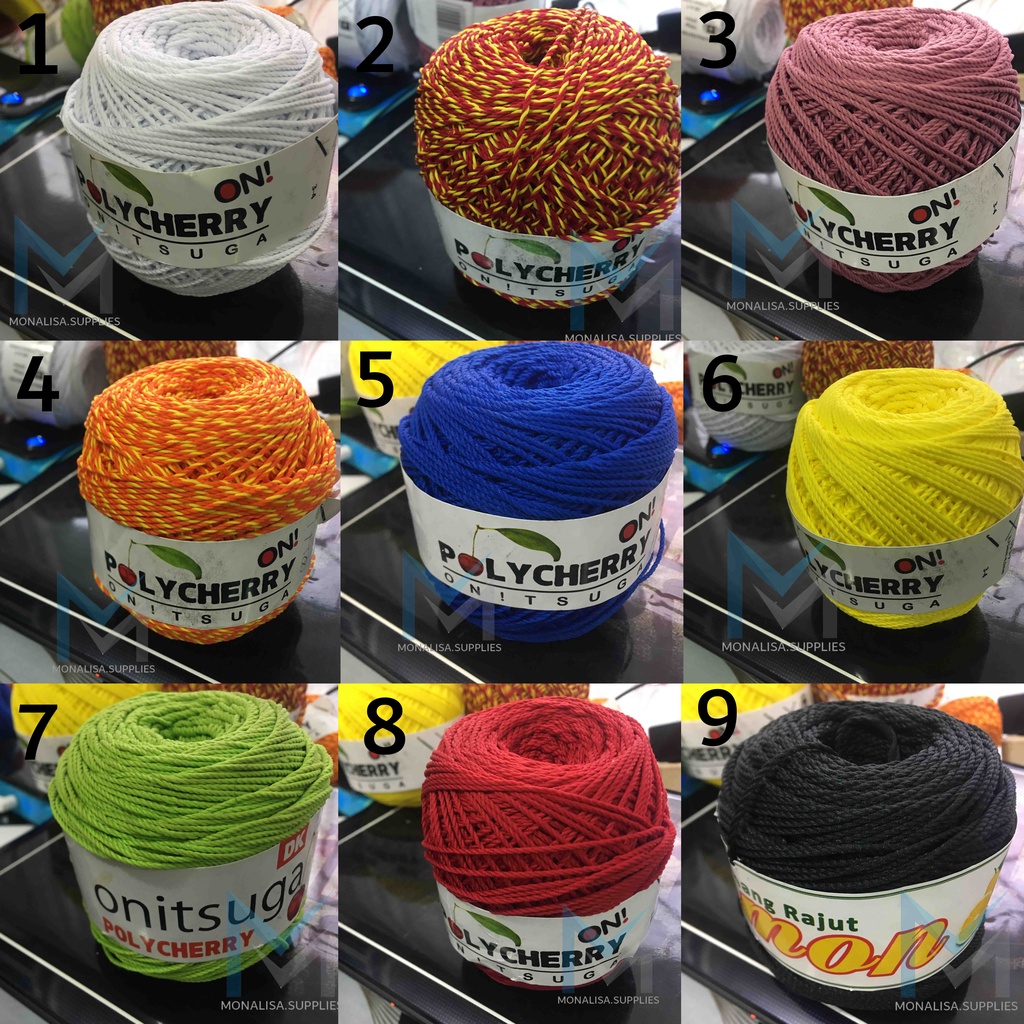 Benang Polycherry - Benang Rajut Merk Polycherry