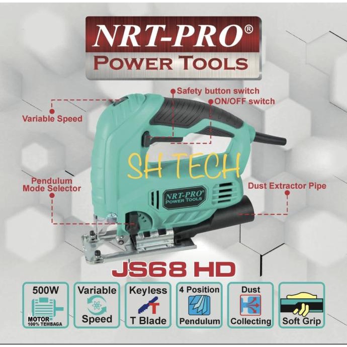 JIGSAW NRT PRO JS65HD JIG SAW NRT PRO JS 65 HD GERGAJI TRIPLEK