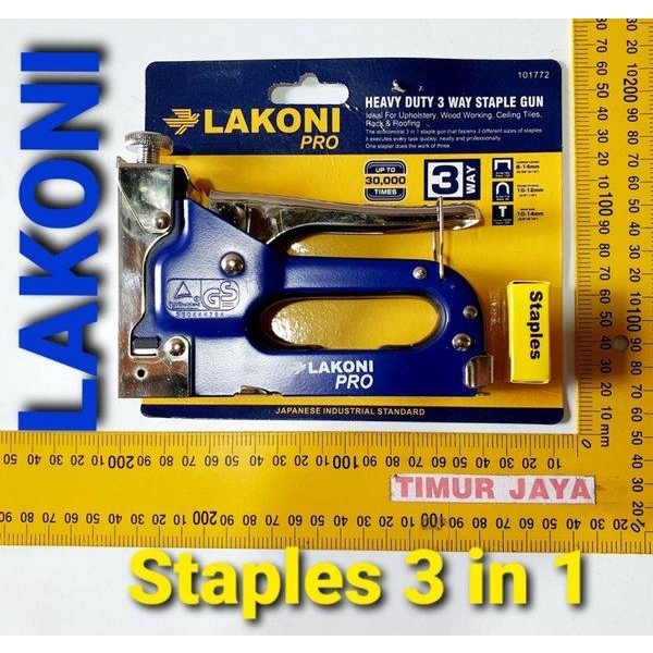 

Mollar Staple Gun 3 In 1 Way Heavy Duty Staples Tembak Hekter Jok