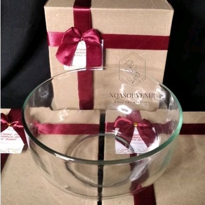 SOUVENIR  MANGKOK KACA BENING BERMANFAAT