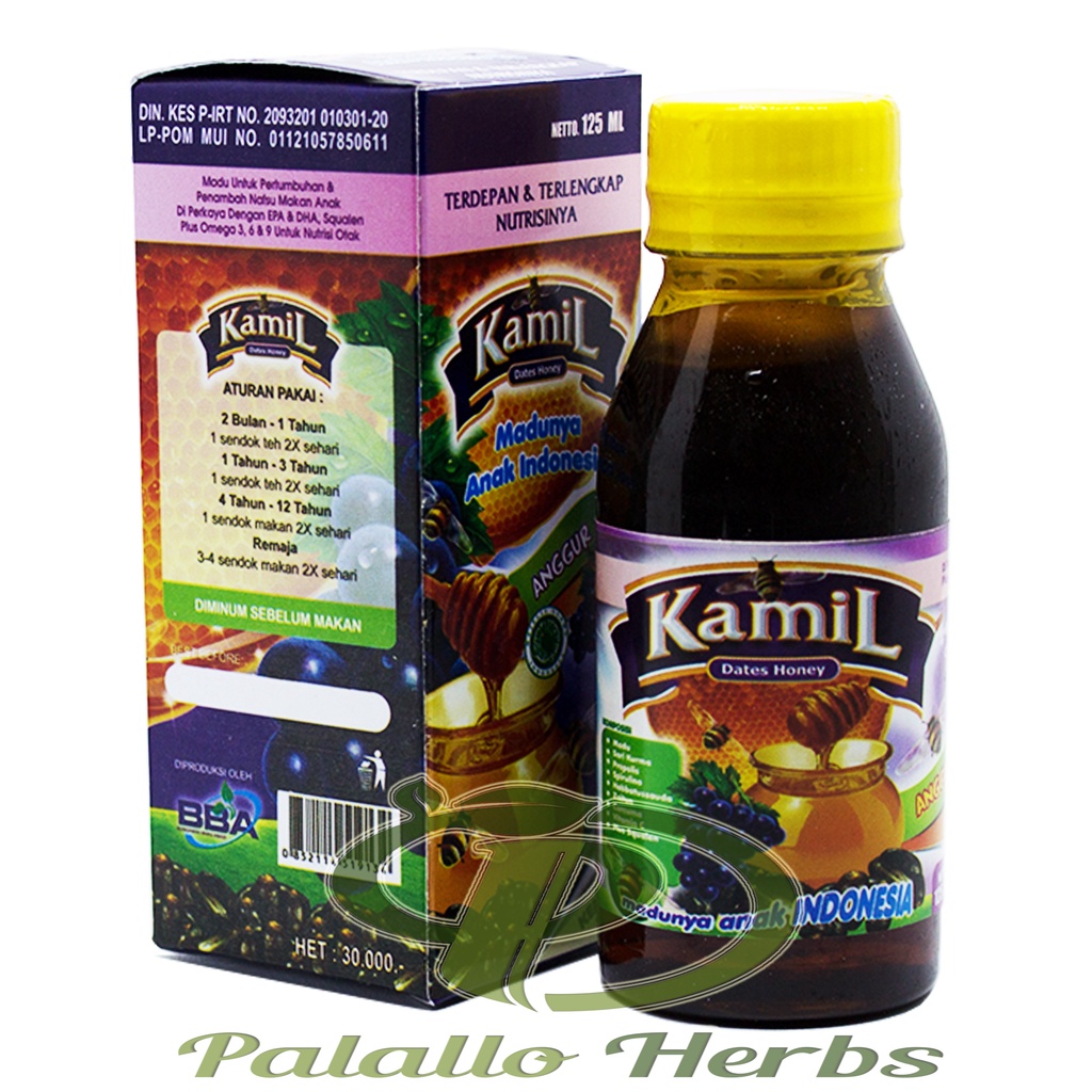 Madu Anak Kamil Rasa Anggur Isi 125ml - Dates Honey Terlengkap Nutrisinya