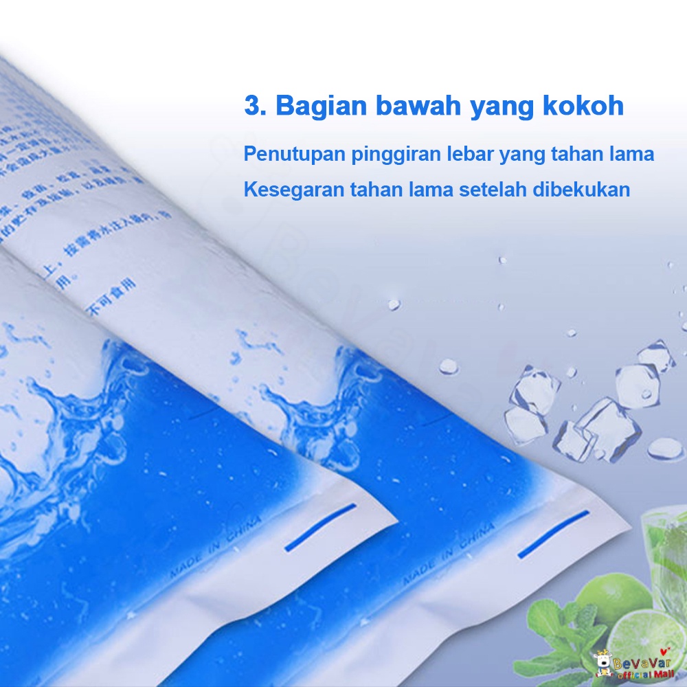 BEVAVAR Ice Gel Pack Bag Jelly Es Pack 200 Ml Untuk Cooler Bags Pendingin Tas Asi