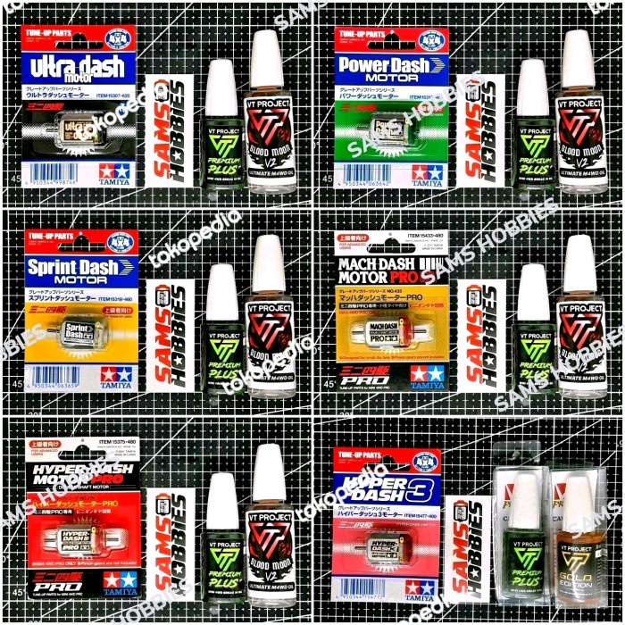 Break in Dinamo Tamiya Motor DASH (Break in Oil - VT Project Oil)