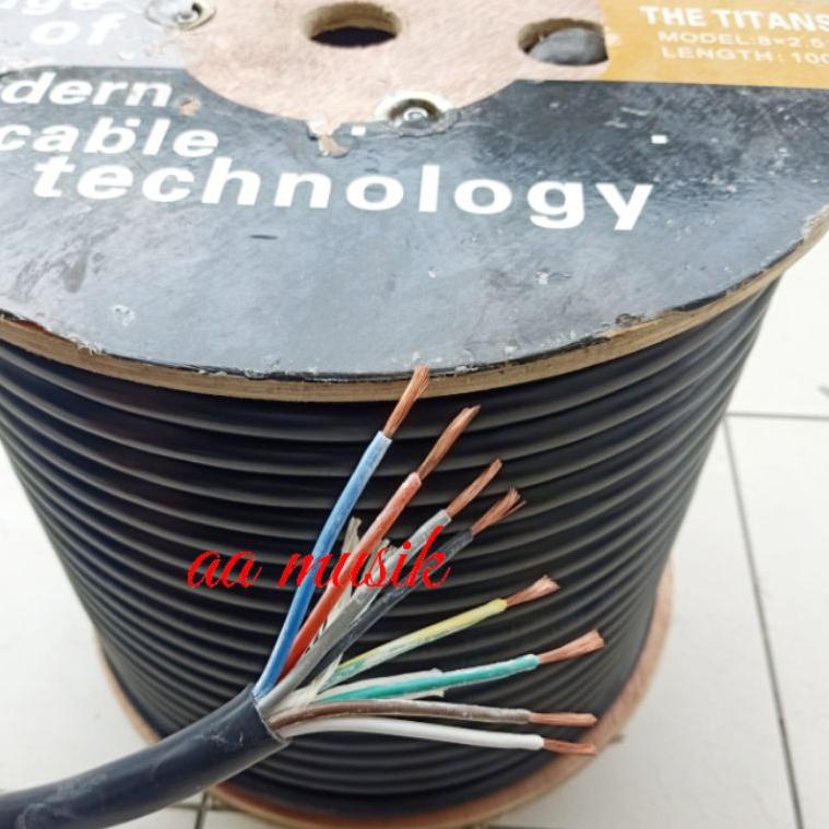 B4B4 KABEL SPEAKER TITANS 8x2,5 SERABUT TEMBAGA  ECER METERAN TITAN 8x2.5 Best Product