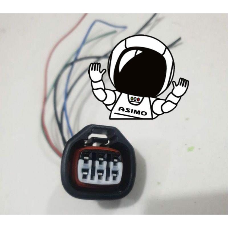 Soket cdi pengapian pin 6 original serabut tebal mobil suzuki satria R 120 U RU lumba hiu pnp kawasa
