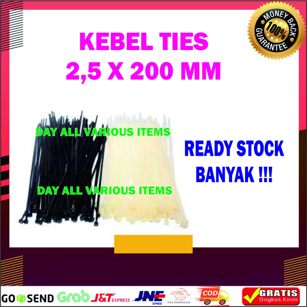 KABEL TIES 2,5 X 200 MM ASLI