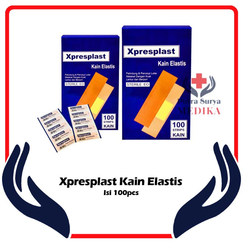 Plester Luka P3K | Plester Kain Elastis Steril 100's Sejenis Hansaplast