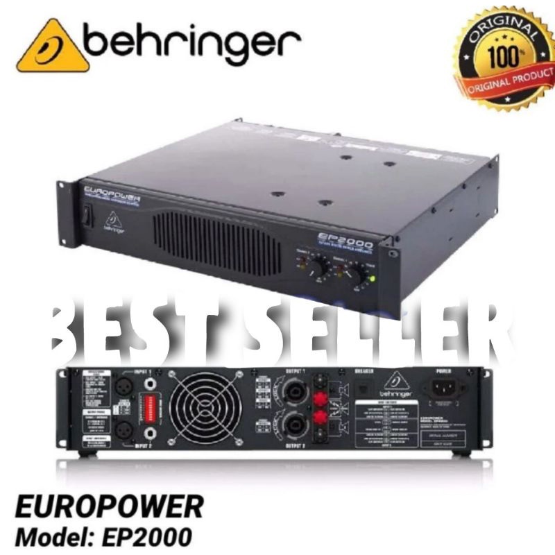 Power Behringer EP2000 Amplifier EuroPower EP 2000 Original