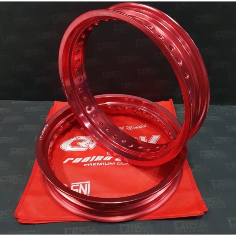 Velg velek pelek veleg lingkar aloy alloy crv ori japan merah kilat 17 300 350