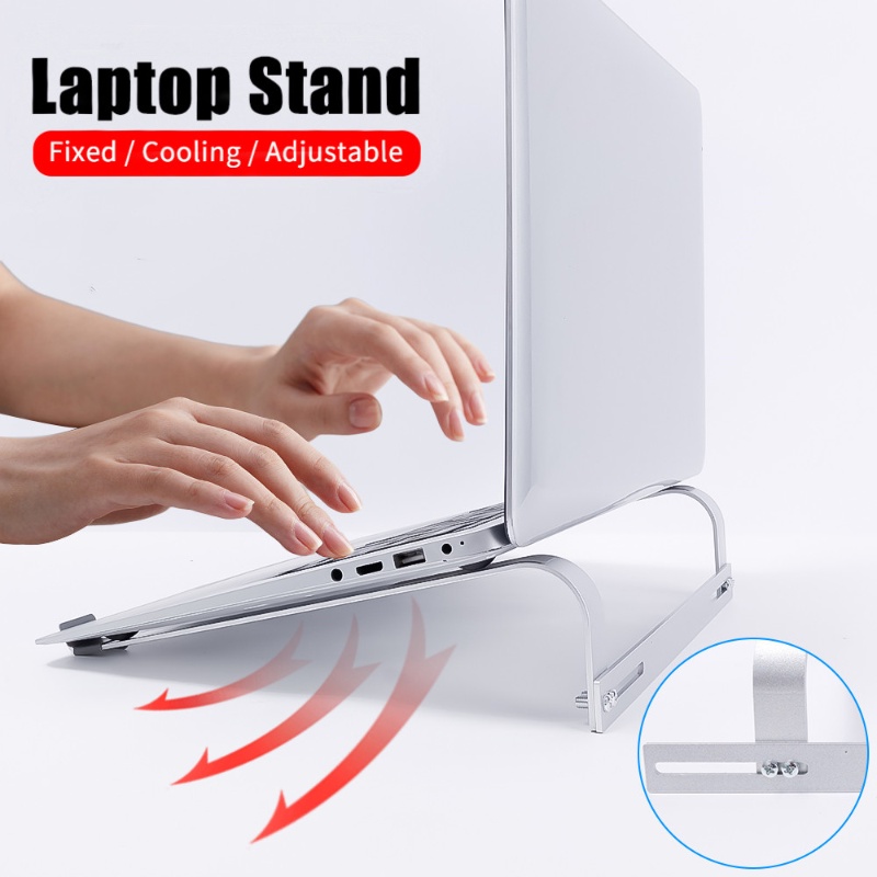 Bracket Stand Laptop / Notebook / PC Universal Portable Adjustable Anti Slip Bahan Aluminum