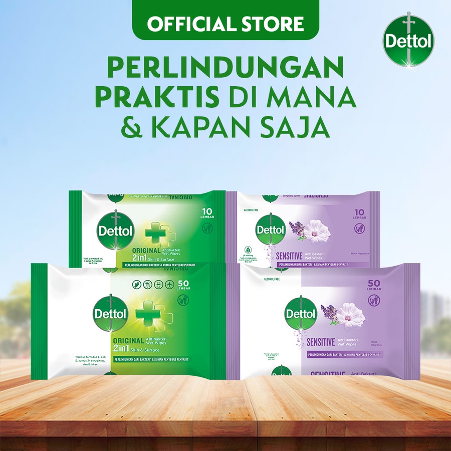 Dettol Wipes Sensitive 10s