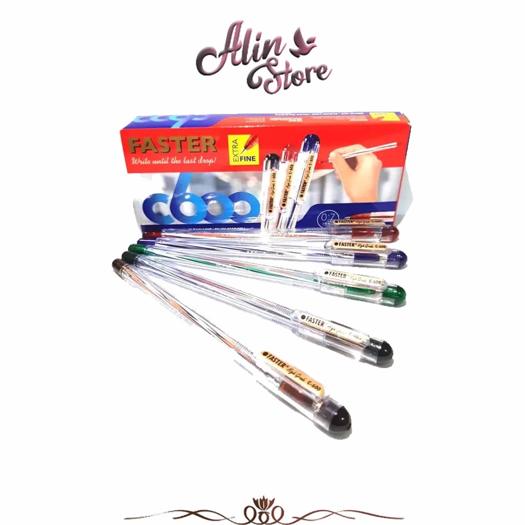 

Pulpen Hitam 0.7 Mm C600 Faster