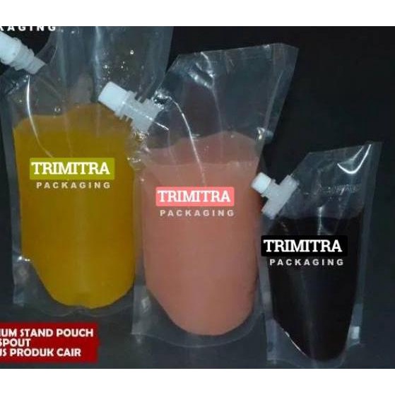 ⇧ STANDING POUCH 150ML SPOUTPACK PLASTIK KEMASAN CAIRAN MINUMAN MINYAK ⇫