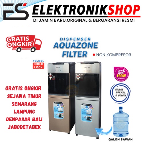 Jual DISPENSER DENPOO GALON BAWAH LOW WATT AQUAZONE DDB 59 FILTER T33