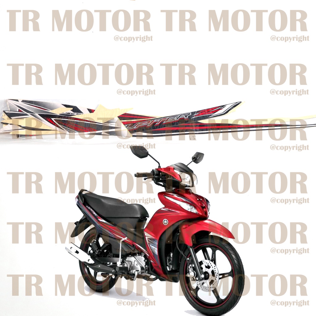 Stiker Motor Jupiter Z1 2012 Sticker Striping Lis Full Set Motor